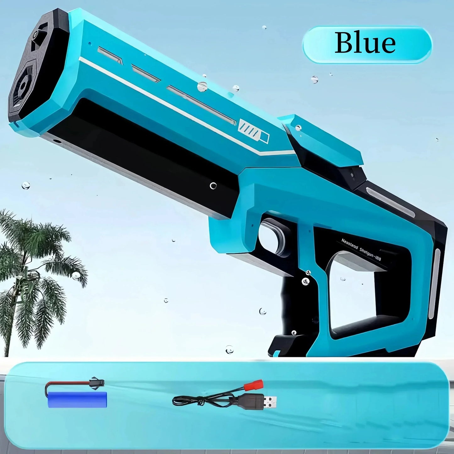 Children's electric water gun Black technology water drinking toy automatic pumping large capacity water gun